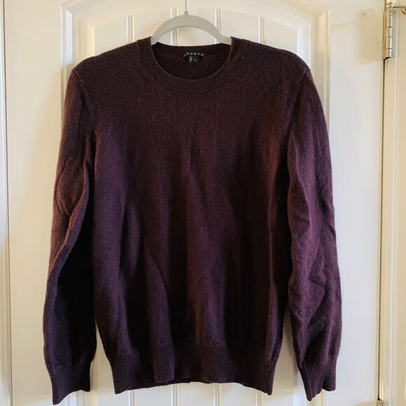 Theory Sweaters - Theory Womens 100% Cashmere Deep Purple Crewneck Sweater | Large